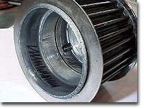 Antriebsrad Lager eingelaufen