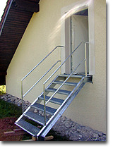 Gitterrosttreppe