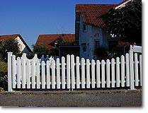 PVC Gartenzaunanlage