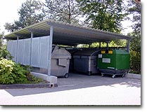 berdachung fr Mllcontainer